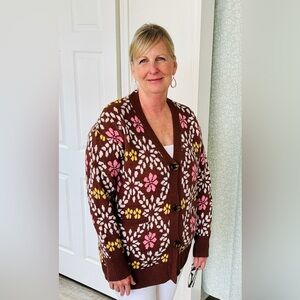 Vintage Floral Cardigan